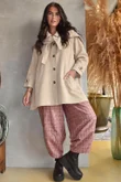 Dunbar Neckerchief Hood Gaberdine Coat Sand Beige